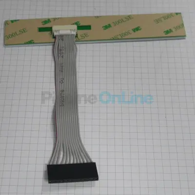 Clavier 9 Touches noir (pH/T°/sel) pour régulateur / électrolyseur (INTE002125-RL9005)