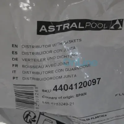 Boisseau distributeur avec joint pour vanne Astral Side 1.5" (4404120097)