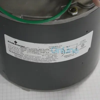 Moteur de ventilateur EMERSON 1/2HP 230VAC (K55HXKBK-9411) pour pompes à chaleur AIR ENERGY modèles 400 et 500 (JANDY) (R3005003)