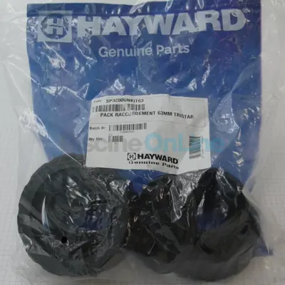 Kit raccord union 63mm (x2) pour pompes, filtres et pompes à chaleur Hayward (SP3200UNKIT63)