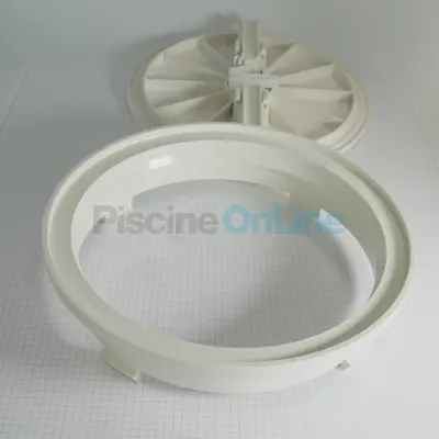 Couvercle + Cadre rond pour skimmers ASTRAL (Petite/Grande Meurtrière) - piscine Liner/Béton (4402010507)