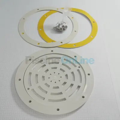 Kit grille + bride + joints + vis + réducteur pour bonde de fond POOLS - liner (1115049)