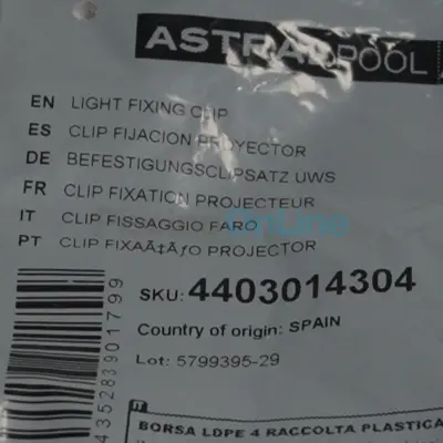 Clip fixation pour projecteur Astral Easy (kit de 3 pièces) (4403014304)