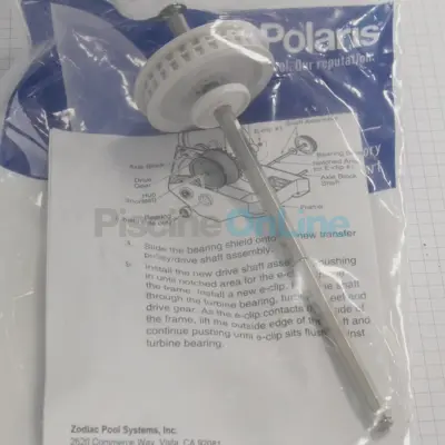 Poulie d'entrainement et arbre moteur pour robot Polaris 380/360 (W7330212)