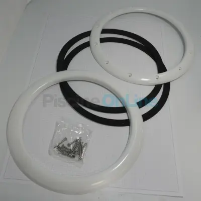 Bride + enjoliveur + joint + vis pour projecteur CERTIKIN (SPPU9L)