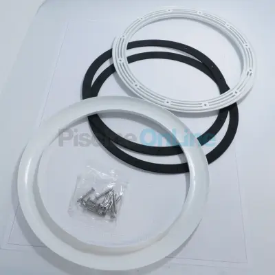 Bride + enjoliveur + joint + vis pour projecteur CERTIKIN (SPPU9L)
