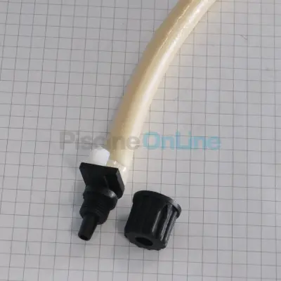 Tube santoprène Ø6x10 mm L 180 mm pour électrolyseur pH LINK, DUAL LINK, pompe doseuse Pool Basic 1,5 - 5 L/h (9900090057)