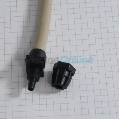 Tube santoprène L 180mm. diamètre Ø10mm avec raccords pour pompes doseuses Microdos (RR.005.003)