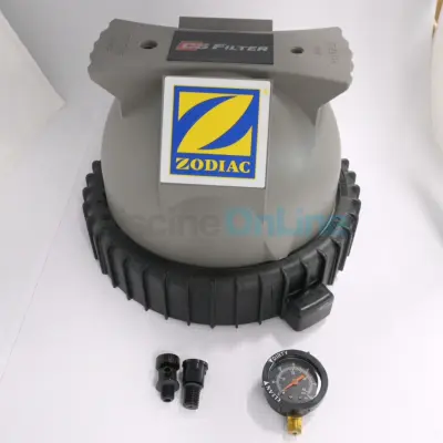 Couvercle + manomètre + purge pour filtres Zodiac CS100. CS150 (R0461901)