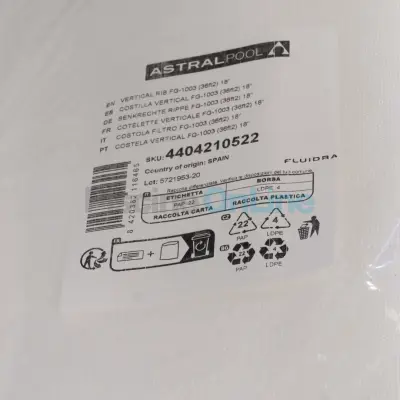 Cadre filtrant (côtelette) pour filtre à diatomées Clarity 99 FG1003 - 36 ft2 / 18'' - (7 par filtre) (4404210522)