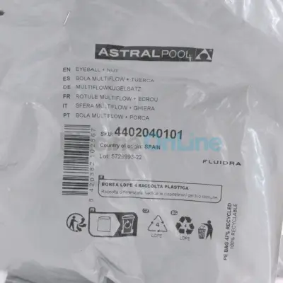 Rotule + Ecrou pour Buse de refoulement 1 1/2'' ASTRAL 00289 (4402040101)