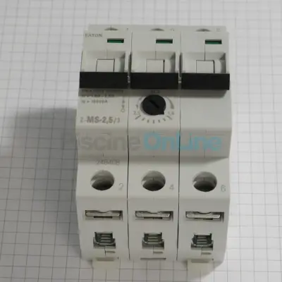 Disjoncteur triphasé 1,6-2,5A EATON (DJ2.5T)
