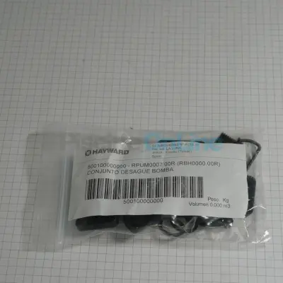 Bouchons de vidange 1/4" + joints (x10) pour pompes / filtres (Hayward/Kripsol) (500100000000)