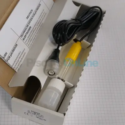 Sonde redox Microdos contact platine L.80 mm avec prise BNC et câble simple jonction de 3 m (00.043.091)