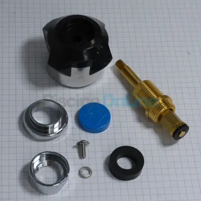 Robinet eau froide (ABS + laiton + inox) pour douche Astral 1 pommeau et 2 robinets - avec adaptateur (4401040610)