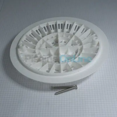 Grille anti-vortex avec vis métriques pour bonde de fond NORMA - Piscine Préfabriqué - blanc (4402020012)