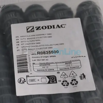 Ensemble crépine (x12) pour filtres sable Zodiac MS Ø950 (R0835500)