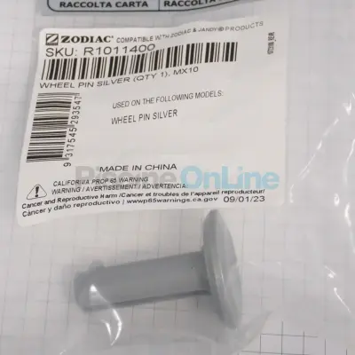 Axe de fixation de roue pour robot Zodiac MX10 - gris argent (R1011400)