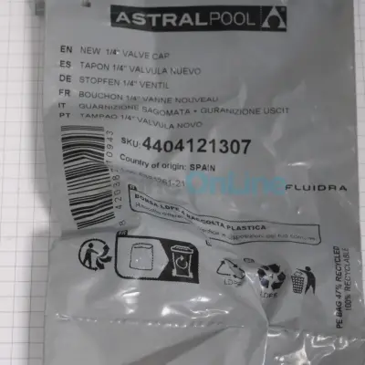 Bouchon de purge 1/4" + joint pour vannes multivoies ASTRAL (4404121307)