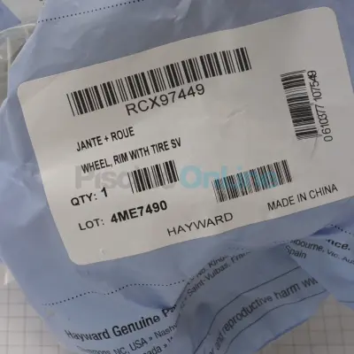 Jante + Pneu pour robot Hayward Sharkvac/eVac (RCX97449)