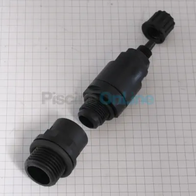 Vanne d’injection pH moins (clapet anti-retour) pH- 3/8" pour pompes, régulateurs, électrolyseurs (4408040068)