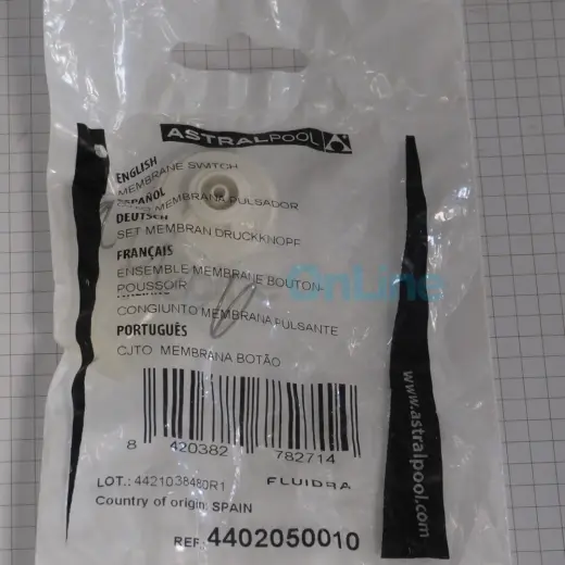 Ensemble membrane bouton-poussoir (4402050010)