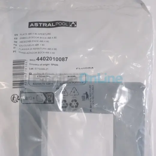 Enjoliveur skimmer NORM XXL bouche 495x80 mm - ANTHRACITE (4402010087)
