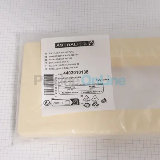 Enjoliveur skimmer NORM XXL bouche 495x80 mm - SABLE (4402010138)