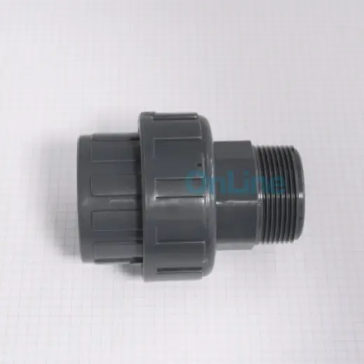 Raccord union Ø50 x 1-1/2  F à coller / Mâle à visser 3 pièces (PV51450)