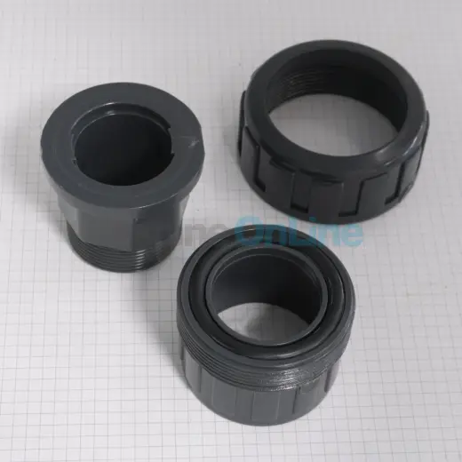 Raccord union Ø50 x 1-1/2  F à coller / Mâle à visser 3 pièces (PV51450)