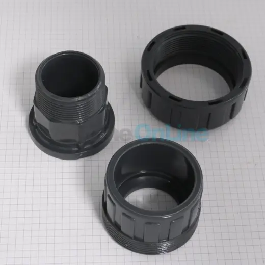 Raccord union Ø50 x 1-1/2  F à coller / Mâle à visser 3 pièces (PV51450)