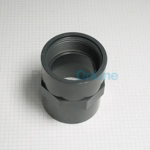 Manchon mixte Ø63 femelle à coller / femelle à visser PVC PN10 (01894)