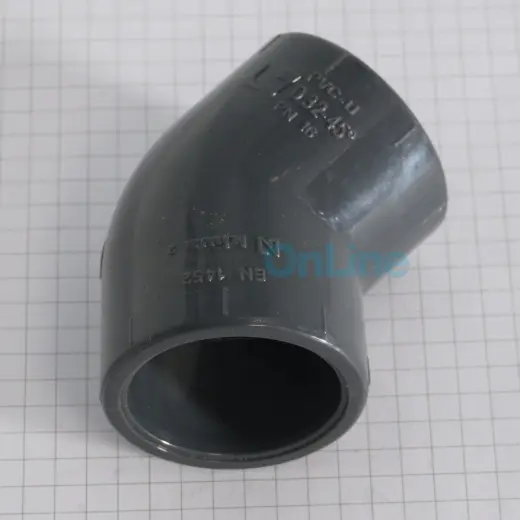 Coude 45° Ø32 pvc pression PN16 (30410)