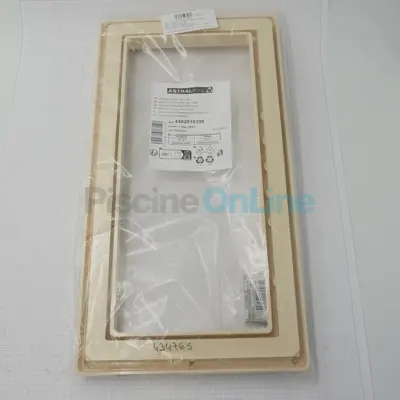 Bride skimmer Grande Meurtrière Liner + enjoliveur + vis métriques M6x24mm - SABLE (4402010100)