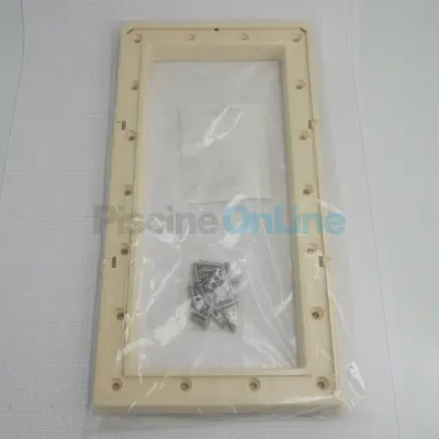 Bride skimmer Grande Meurtrière Liner + enjoliveur + vis métriques M6x24mm - SABLE (4402010100)