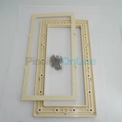 Bride skimmer Grande Meurtrière Liner + enjoliveur + vis métriques M6x24mm - SABLE (4402010100)