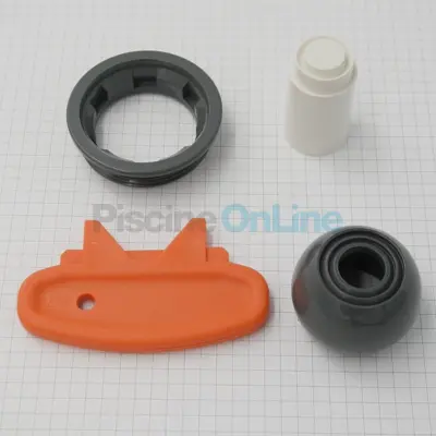 Rotule + écrou ANTHRACITE pour buse de refoulement (4402040059)