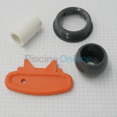 Rotule + écrou ANTHRACITE pour buse de refoulement (4402040059)