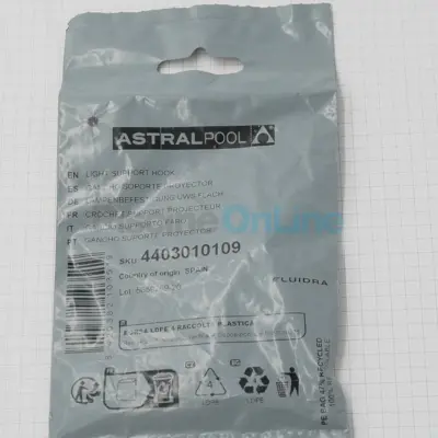 Crochet support pour projecteur Plat - piscines Béton/Panneaux (4403010109)