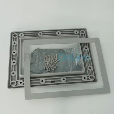 Bride skimmer Petite Meurtrière Liner + enjoliveur + vis métriques M6x24mm - GRIS - skimmer prestige PM 17.5L / standard 15L (4402010126)