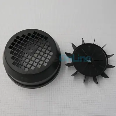 Ensemble ventilateur + couvercle pour pompes MULTICEL, AMERICA, EUROPA, DISCOVERY, DENVER, LYON, NIAGARA, NEW EUROPA SE2R, IBA-PUMP, NEW EUROPA SE2N, SUPERSTAR, BURDEOS (4405010056)