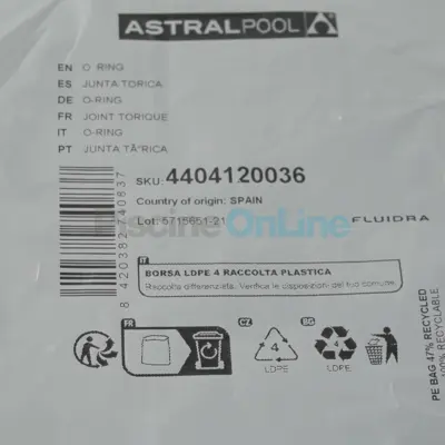 Joint de couvercle 140x4mm non boulonné pour vannes 1''1/2 (4404120036)