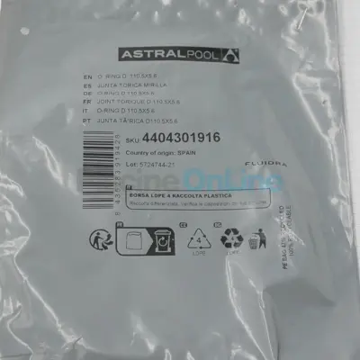 Joint torique D110.5x5.6 mm pour filtres DELTA, NORMA, PTK (4404301916)