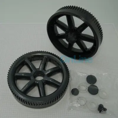 Kit grandes roues (x2) + roulements pour robots BLUEFURY Lite, BLUEFURY GT, ERACER (360235)