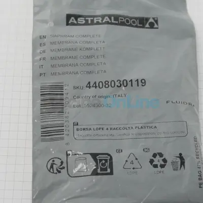 Membrane + joint pour pompes doseuses ASTRAL (4408030119)