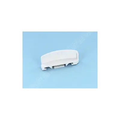 Ailette/Languette 20mm BLANC, coté DROIT (vue depuis le côté opposé à l’enrouleur) - tablier volet piscine (061479)