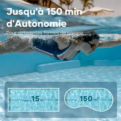Aiper Scuba N1 Robot nettoyeur sans fil alimenté par batterie (X5)