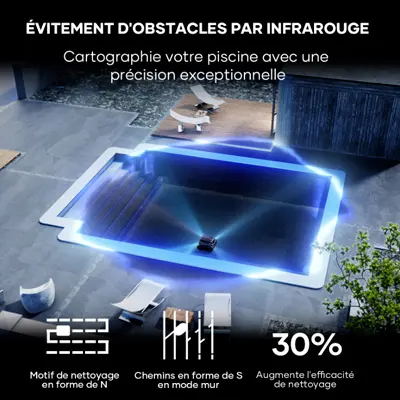 Aiper Scuba S1 Pro Robot nettoyeur sans fil alimenté par batterie