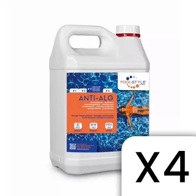 Anti-algues 5L PoolStyle PSL-500-00013 - Lot de 4