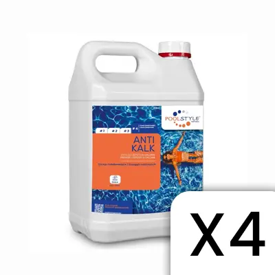 Anti calcaire 5L PoolStyle PSL-500-0017 - Lot de 4